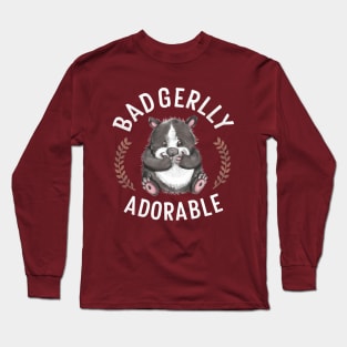 Cute Badger Long Sleeve T-Shirt